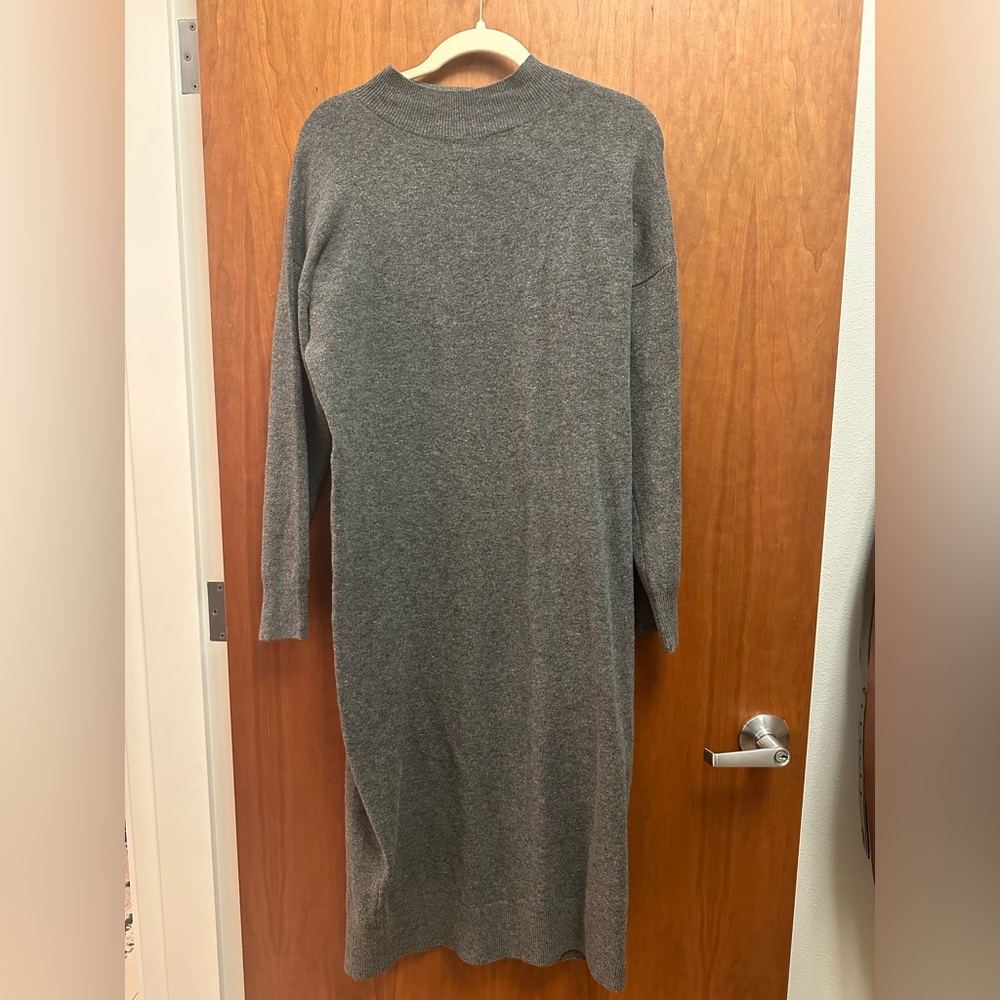Ripe Long Sleeve Gray Dress